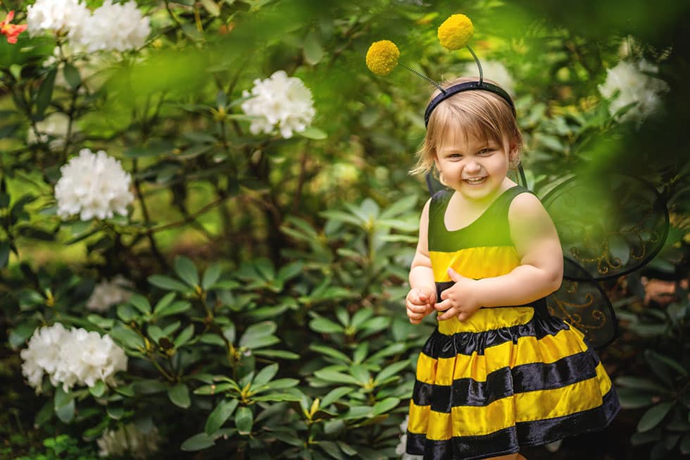 Child after a visit to the pediatric dentist in Lawrence and Lenexa KS at Honey Bee Pediatric Dental Co.