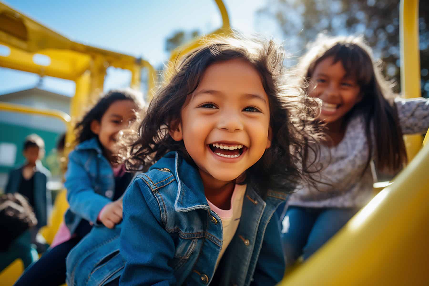 Children smiling after getting a tooth extraction near Lawrence, KS