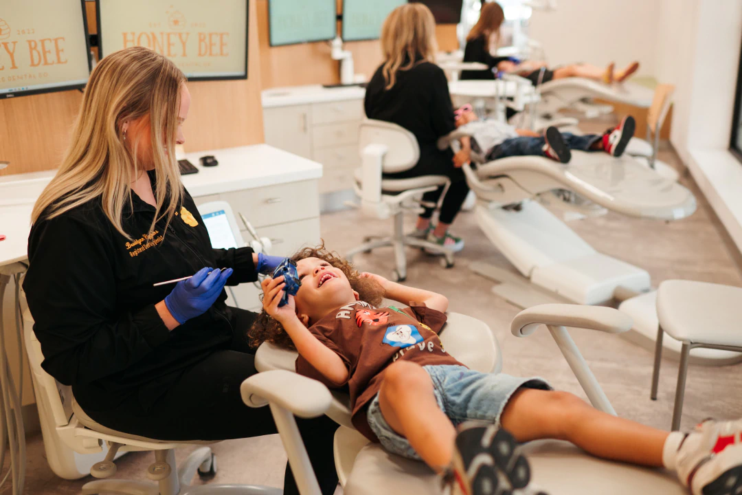 Kids Restorative Dental Services in Lawrence and Lenexa KS at Honey Bee Pediatric Dental Co.